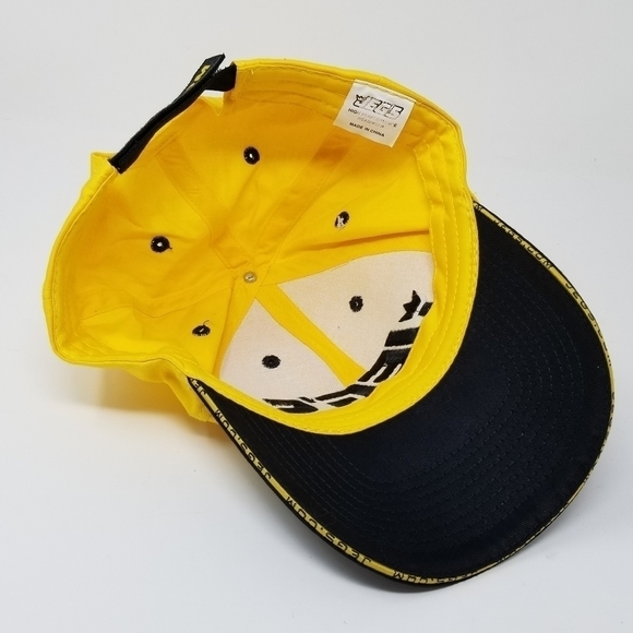 JEGS High Performance Baseball Cap Hat Adjustable Black Yellow Embroidered Cars - Picture 8 of 10